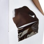 Κουτί τούρτας χάρτινο τετράγωνο λευκό με παράθυρο και λαβή 1 τεμ. - Image 6