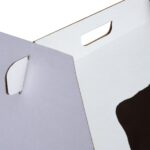 Κουτί τούρτας χάρτινο τετράγωνο λευκό με παράθυρο και λαβή 1 τεμ. - Image 8