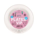 Πιάτα πλαστικά επαναχρησιμοποιήσιμα στρογγυλά, λευκά, Φ21,7 εκ., βαθειά (4 εκ.) LariPlast Plates VIP 20 τεμ.