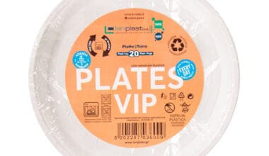 Πιάτα πλαστικά επαναχρησιμοποιήσιμα στρογγυλά, λευκά, Φ21,7 εκ., ρηχά (1,9 εκ.) LariPlast Plates VIP 20 τεμ.