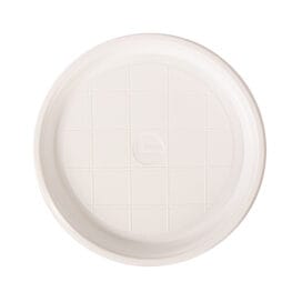Πιάτα πλαστικά επαναχρησιμοποιήσιμα στρογγυλά, λευκά, Φ21,7 εκ., ρηχά (1,9 εκ.) LariPlast Plates VIP 20 τεμ. - Image 3