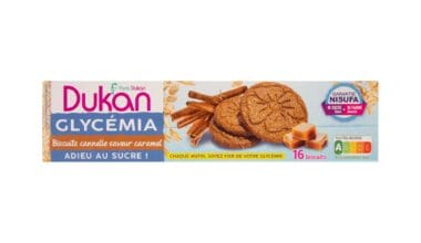 Dukan Glycemia μπισκότα βρώμης κανέλα-καραμέλα χωρίς ζάχαρη 132 γρ.