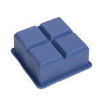 Φόρμα σιλικόνης για παγάκια/κεριά κύβους 4 θέσεων (65066) - Image 2