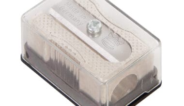 Ξύστρα μεταλλική με θήκη και 2 ανταλλακτικές λεπίδες