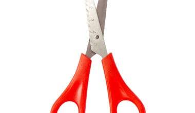 Ψαλίδι μεταλλικό, με πλαστική λαβή και υποδιαίρεση 13 εκ. Foska 1 τεμ.