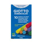 Κιμωλίες χρωματιστές Giotto Robercolor σετ 10 χρώματα 8 εκ.