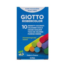 Κιμωλίες χρωματιστές Giotto Robercolor σετ 10 χρώματα 8 εκ.