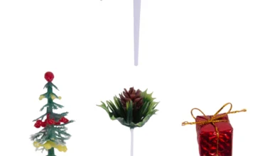 Χριστουγεννιάτικα διακοσμητικά καρφωτά (για Βασιλόπιτα) σετ 5 τεμ. 2025-26