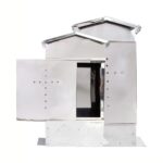 Κηροθήκη "σπιτάκι" inox με συρόμενο πορτάκι