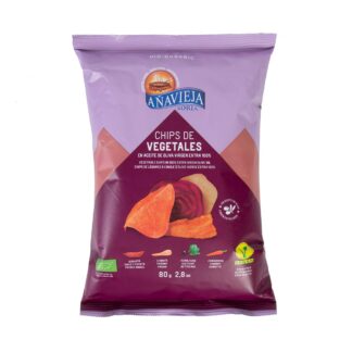 Τσιπς λαχανικών Anavieja Soria με ελαιόλαδο χωρίς γλουτένη ΒΙΟ 80 γρ.