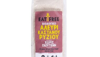 Αλεύρι καστανού ρυζιού Eat Free ΒΙΟ 500 γρ. (χωρίς γλουτένη)