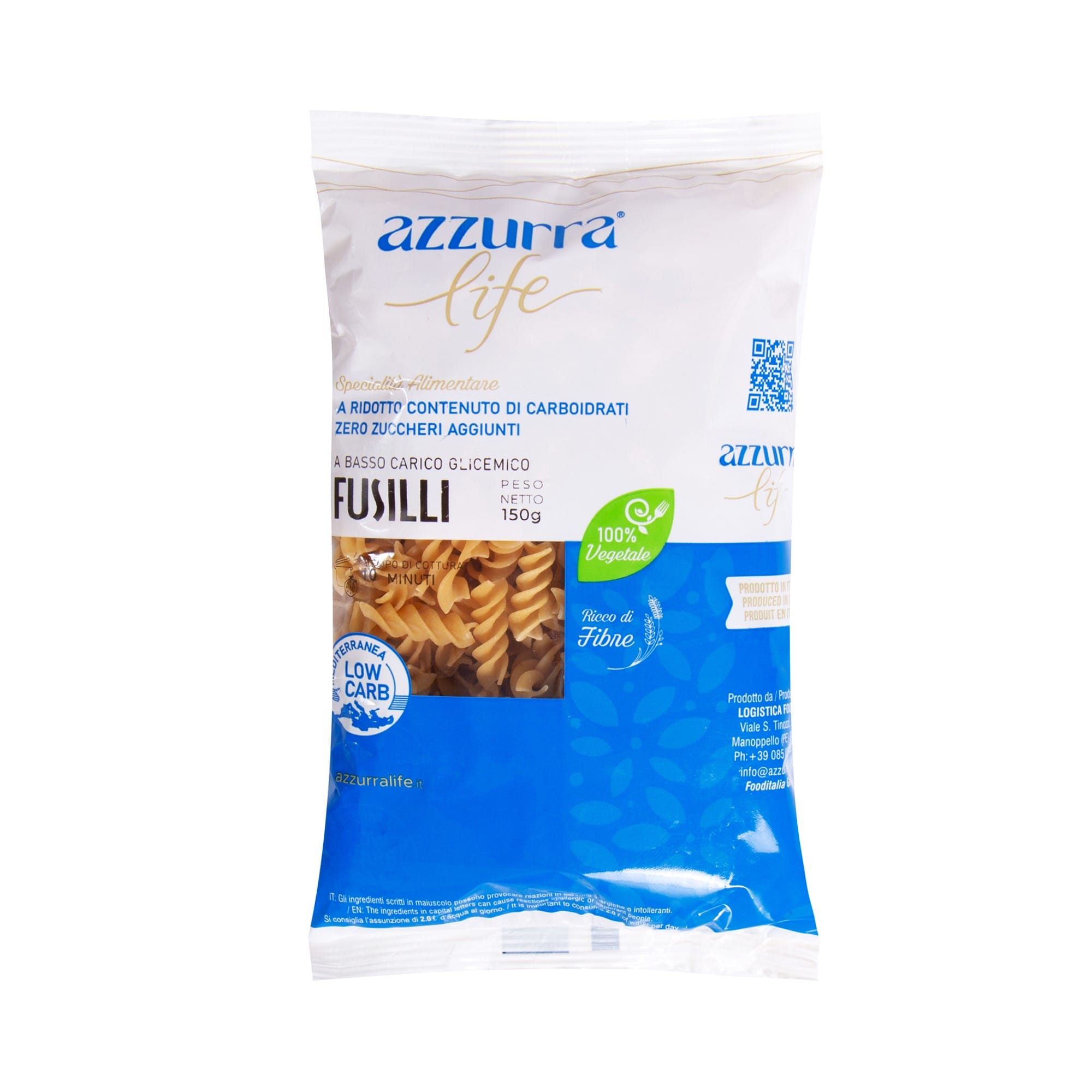 Azzurra Fusilli βίδες με χαμηλούς υδατάνθρακες 150 γρ.