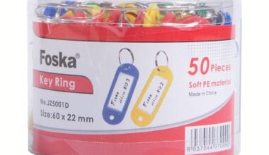 Ταμπελάκι για κλειδιά με κρίκο Foska Key Ring κουτί 50 τεμ.