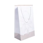 Τσαντάκι μνημοσύνου με κορδόνι κρίνος-λευκό 10 τεμ. - Image 2