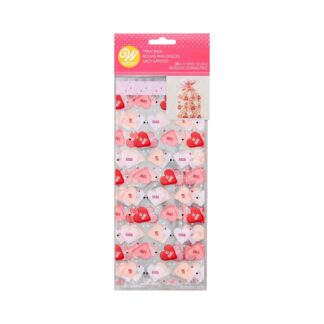 Σακουλάκια τροφίμων πλαστικά με δεματικά Wilton "Love-Be Mine" 20 τεμ. 10,1x5,08x24,1 εκ. (062.27.006)