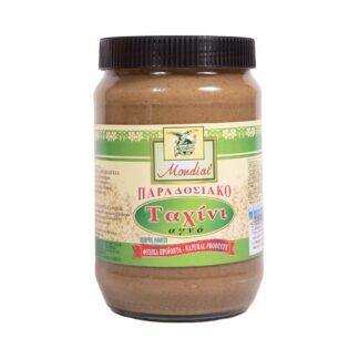 Ταχίνι ολικής άλεσης παραδοσιακό χωρίς αλάτι Mondial ΒΙΟ 720 γρ.