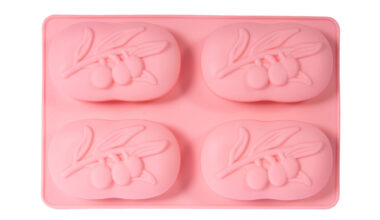 Φόρμα σιλικόνης 3D κλαδί ελιάς 4 θέσεων