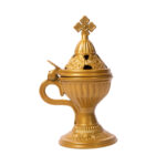 Λιβανιστήρι μεταλλικό κλασικό κωνικό σταυρός μεγάλο 1 τεμ. - Image 3