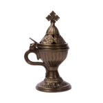 Λιβανιστήρι μεταλλικό κλασικό κωνικό σταυρός μεγάλο 1 τεμ. - Image 12