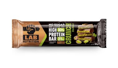 Μπάρα πρωτεΐνης 33% Lab Nutrition Crunch dubai χωρίς ζάχαρη 65 γρ.