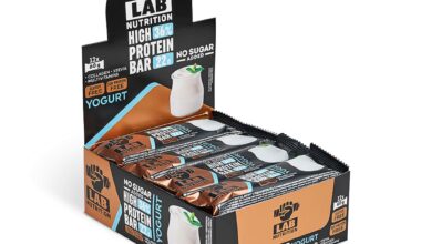 Μπάρα πρωτεΐνης 36% Lab Nutrition γιαούρτι χωρίς ζάχαρη/γλουτένη κουτί 12x60 γρ.