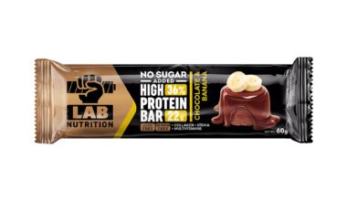 Μπάρα πρωτεΐνης 36% Lab Nutrition σοκολάτα-μπανάνα χωρίς ζάχαρη/γλουτένη 60 γρ.