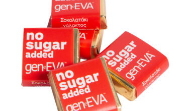 Σοκολατάκια Geneva No Sugar Added γάλακτος 5 τεμ. 75 γρ.