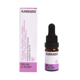 Έλαιο CBD 5% με μελατονίνη, βότανα & βιταμίνες Kannabio Relax & Sleep ΒΙΟ 10ml