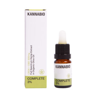 Έλαιο CBDA & CBD 3% Kannabio Complete ΒΙΟ 10ml
