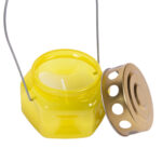 Φαναράκι με κερί, εξάγωνο πλαστικό, με μεταλλικό καπάκι και λαβή 1 τεμ. - Image 9