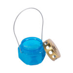 Φαναράκι με κερί, εξάγωνο πλαστικό, με μεταλλικό καπάκι και λαβή 1 τεμ. - Image 6