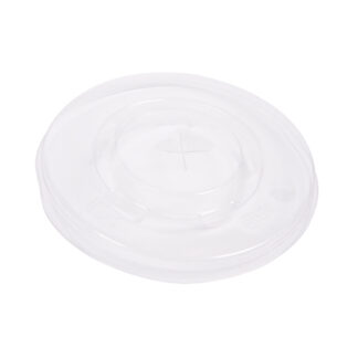 Καπάκια πλαστικά "φλατ" για χάρτινα ποτήρια των 12/16oz 100 τεμ.