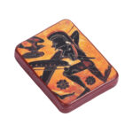 Κεραμεικό εικόνισμα με μαγνήτη Αρχαίος Έλληνας πολεμιστής με πανοπλία 3,8x4,8εκ. 1 τεμ. - Image 2