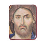 Κεραμεικό εικόνισμα με μαγνήτη Ιησούς Χριστός Βυζαντινό ψηφιδωτό 3,8x4,8εκ. 1 τεμ.
