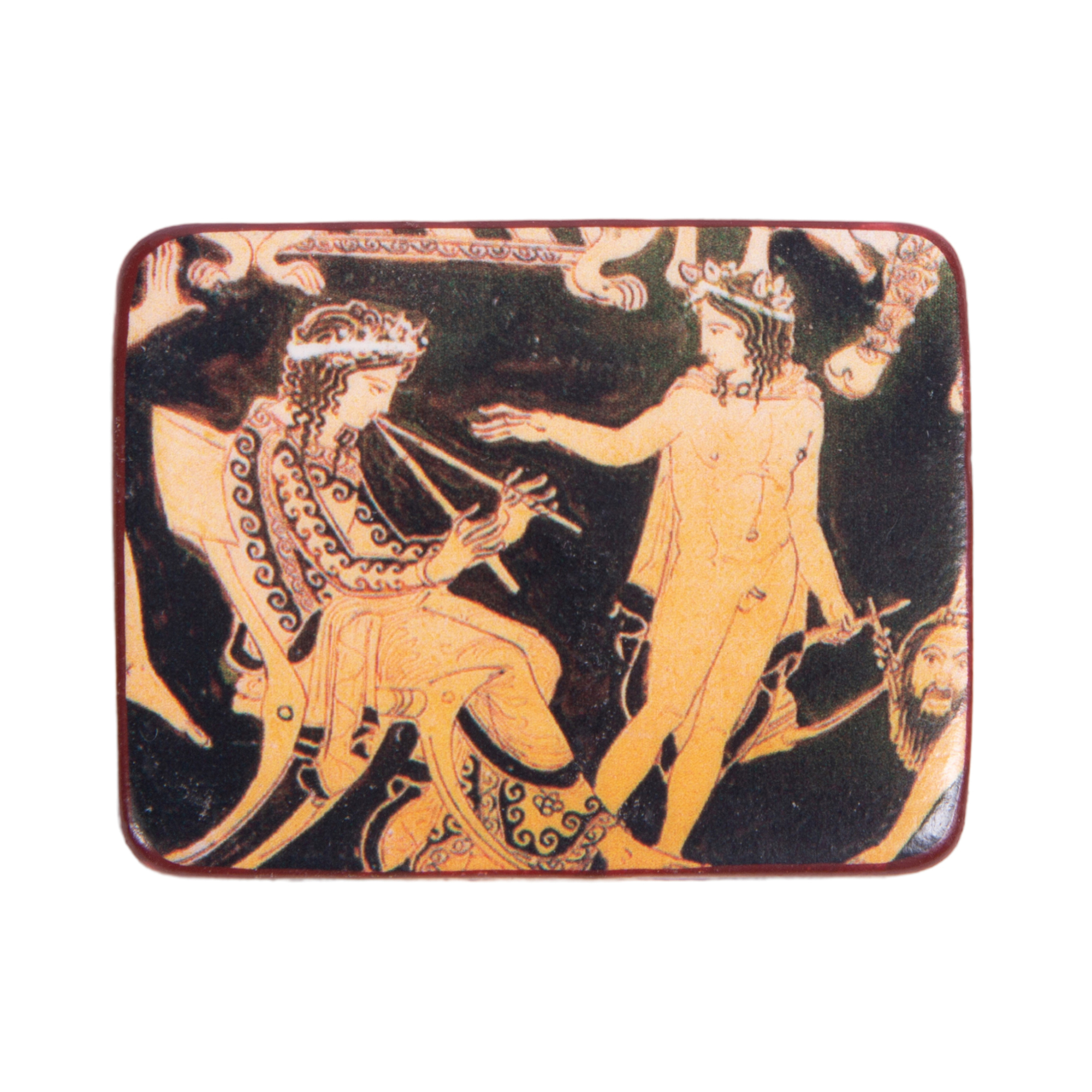 kerameiko-eikonisma-me-magnhth-o-aylos-ths-dafnhs-38x48mm-1tem-1 Κεραμεικό εικόνισμα με μαγνήτη Ο αυλός της Δάφνης 3,8x4,8εκ. 1 τεμ. - Image 1