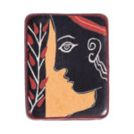 Κεραμεικό εικόνισμα με μαγνήτη Ο Στοχασμός του Αρχαίου Έλληνα Πολεμιστή 3,8x4,8εκ. 1 τεμ.