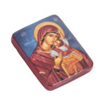 Κεραμεικό εικόνισμα με μαγνήτη Παναγία Γλυκοφιλούσα, Καρδιώτισσα 3,8x4,8εκ. 1 τεμ. - Image 2