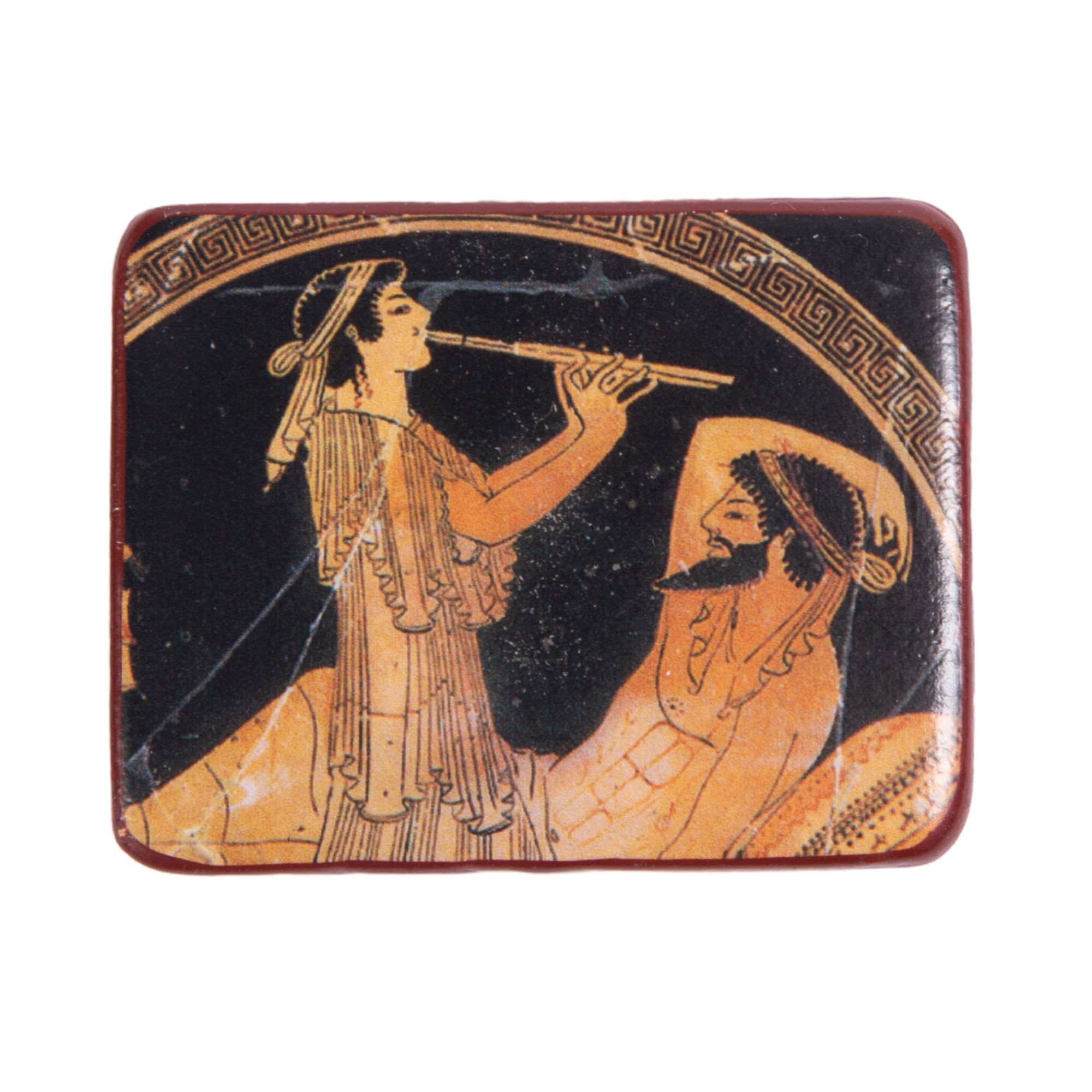 kerameiko-eikonisma-me-magnhth-symposio-me-diplo-flaouto-38x48mm-1tem-1 Κεραμεικό εικόνισμα με μαγνήτη Συμπόσιο με διπλό φλάουτο 3,8x4,8εκ. 1 τεμ. - Image 1