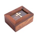 Λιβανοθήκη ξύλινη με γυάλινο παράθυρο 1 τεμ.