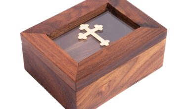 Λιβανοθήκη ξύλινη με γυάλινο παράθυρο 1 τεμ.