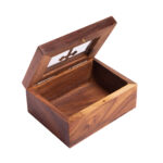 Λιβανοθήκη ξύλινη με γυάλινο παράθυρο 1 τεμ. - Image 2