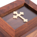 Λιβανοθήκη ξύλινη με γυάλινο παράθυρο 1 τεμ. - Image 4