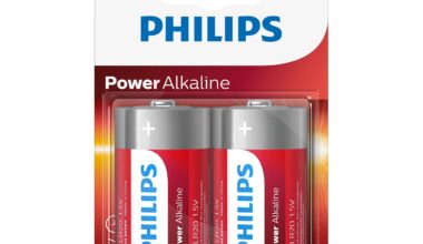 Μπαταρίες αλκαλικές Philips Power Alkaline D 1.5V (LR20P2B/10) σετ 2 τεμ.