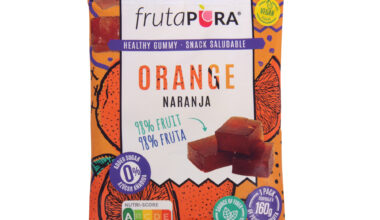 Ζελεδάκια πορτοκάλι frutapura χωρίς ζάχαρη/γλουτένη 32 γρ.