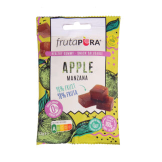 Ζελεδάκια μήλο frutapura χωρίς ζάχαρη/γλουτένη 32 γρ.