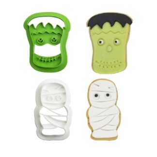 Κουπάτ πλαστικό Decora Halloween Μούμια και Frankenstein σετ 2 τεμ. (018.26.057)