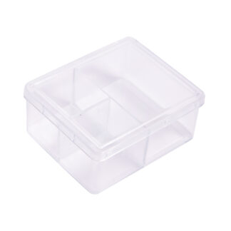 Κουτί πλαστικό με καπάκι 3 θέσεων "κασετίνα" 1 τεμ.