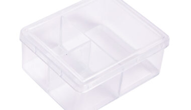 Κουτί πλαστικό με καπάκι 3 θέσεων "κασετίνα" 20 τεμ.