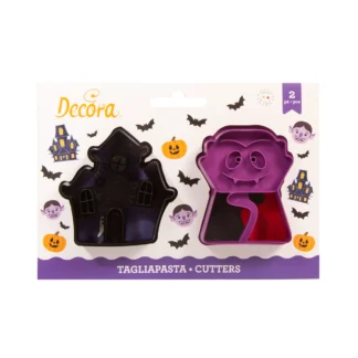 Κουπάτ πλαστικό Decora Βρυκόλακας και Στοιχειωμένο Σπίτι 2 τεμ. (018.26.056)