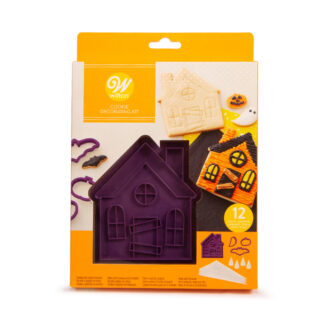 Κουπάτ πλαστικό Wilton Στοιχειωμένο Σπίτι 3D με Κορνέ 12 τεμ. (018.26.201)